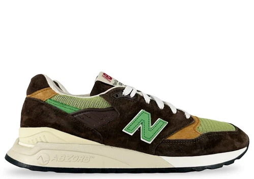 Size 10.5 - New Balance 998 MiUSA Teddy Santis Brown Green U998BG Pre-Owned