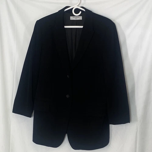 VETEMENTS M.M. Blazer Lafleur Doppio Bottone Nero Abbigliamento da Lavoro Carriera Donna 10 Colli