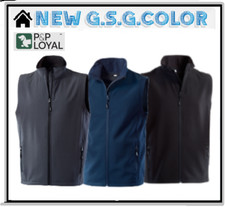 gilet RACE da lavoro uomo smanicato Tessuto softshell 2 strati interno micropile