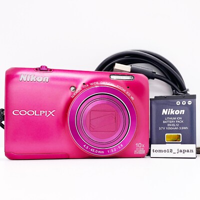 Nikon COOLPIX S6300 ピンク Nikon COOLPIX S6300 Pink 16.0MP 10x Optical Zoom Digital Camera