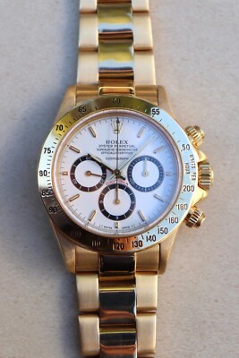 Rolex Daytona Zenith MK1 Floating Ref 16528 R Serial Circa 1988 Service Card Box