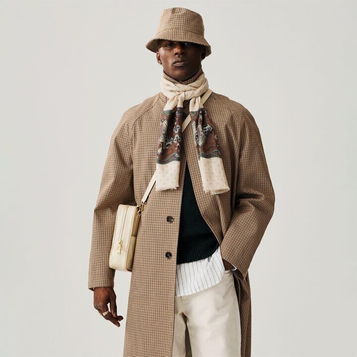 Aime Leon Dore LightWeight Top Coat Plaid Beige Size: L New Aime Leon Dore LightWeight Top Coat Plaid Beige Size: L New