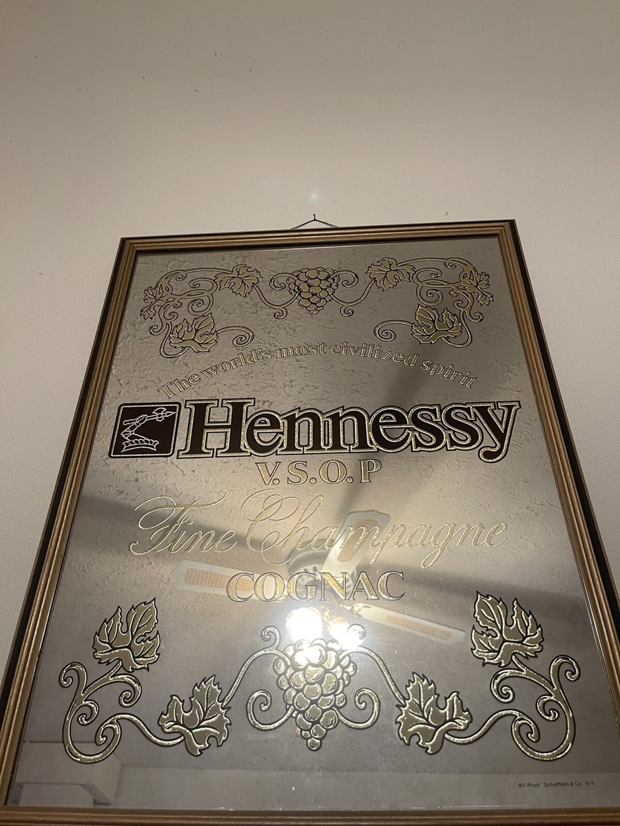 ★レア物　非売品★ヴィンテージ　ヘネシー Hennessy VSOP パブミラー ☆レア物 非売品☆ヴィンテージ ヘネシー Hennessy VSOP パブミラー