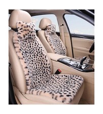 Fluffy Leopard Seat Covers for Cars Front Seat Covers Carseat Front Two Seat ...