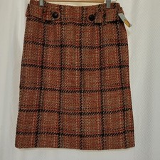 Talbots Vintage Tweed Wool Blend Lined Pencil Skirt Size 8P New Old Stock NWT