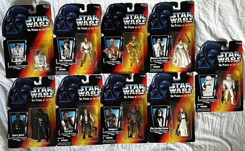 Star Wars Power of the Force Set of 9
