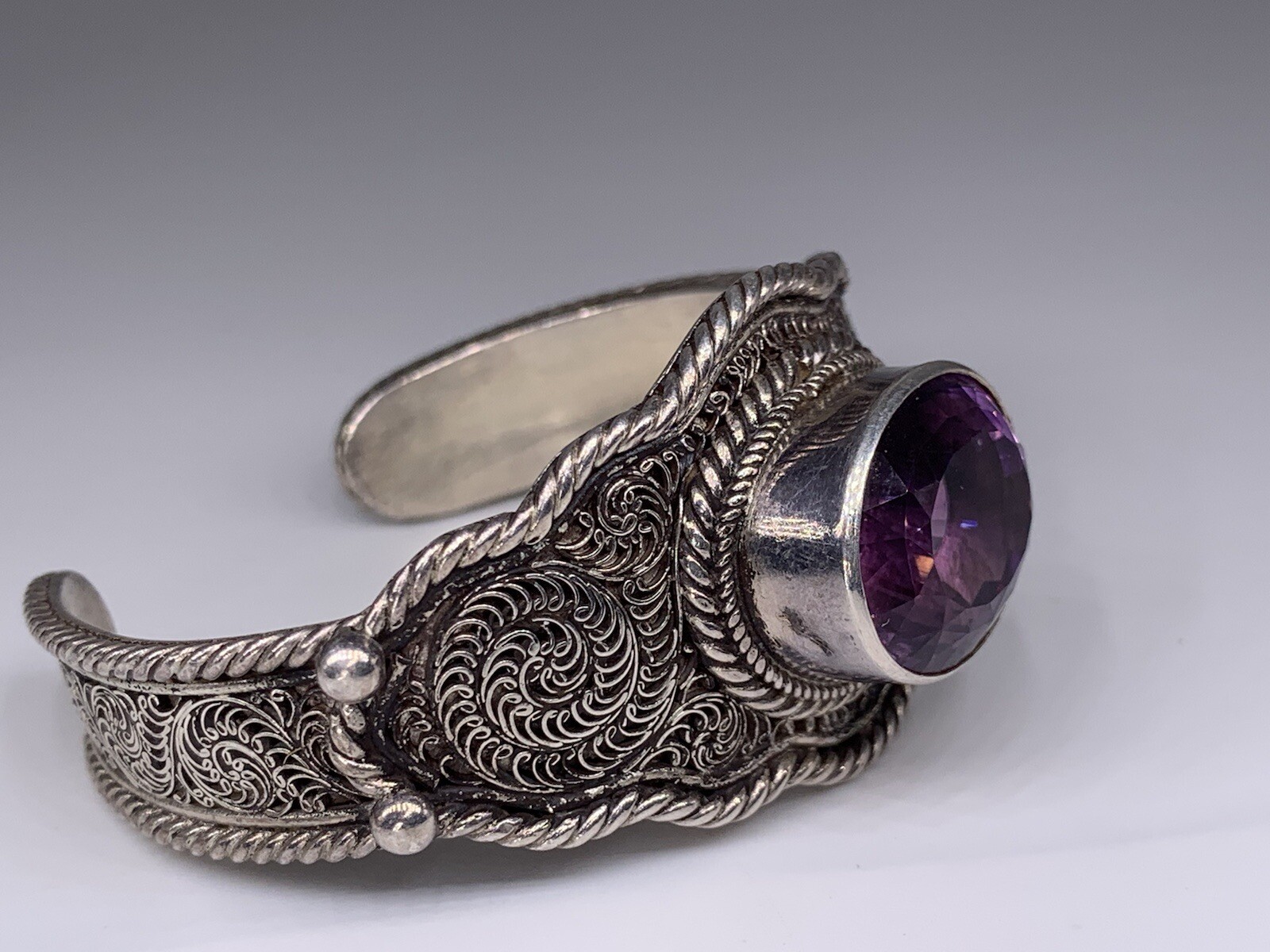 Artesian STATEMENT Sterling Silver 925 Amethyst W… - image 10