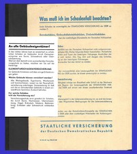 Staatl. Versal. NRD - Flayer reklamowy do ubezpieczenia budynku + teczka wersetowa