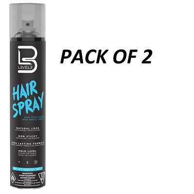 L3 Level 3 Hair Spray - Long Lasting and Strong Hold Hair Spray - PACK OF 2