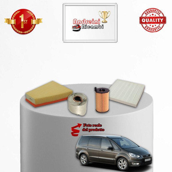 Set Service 4 Filter Ford S-MAX 1.6 Tdci 85KW 115KW Von 2011->-image