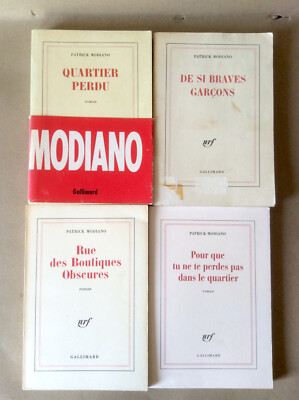 Patrick Modiano * Konvolut 4 Titel davon 2 E.O. * Gallimard * Korrekter Zustand
