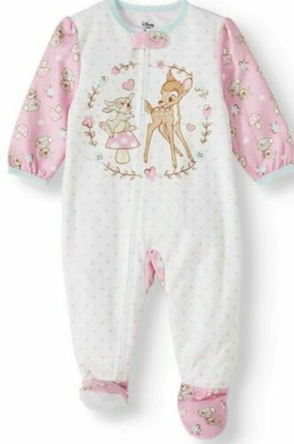 Flannel Pajamas New ged Disney Bambi And Thumper Size 24 Months Ebay
