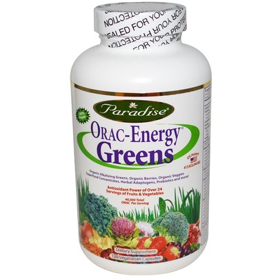 ORAC-Energy Greens, 120 pflanzliche Kappen - Paradieskräuter