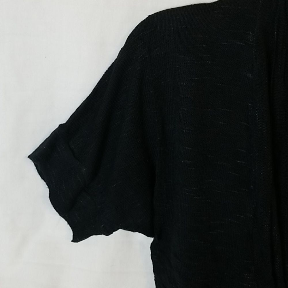 Mossimo Open Front Basic Black Sweater - image 4