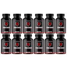 Titan Boost Fuel Your Vitality & Confidence Supplement 90 Capsules - 12 Bottles