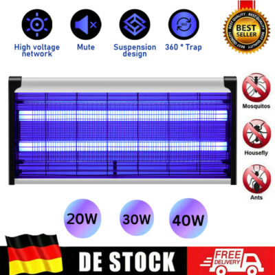Elektrischer Insektenvernichter UV Moskito Killer Mückenlampe Mückenfalle 20~40W