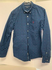 US Polo Assn Men's Long Sleeve Plaid Button Up Dress Shirt Size S