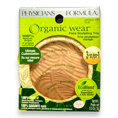 Physicians Formula Organic Wear Face Sculpting Trio 3-in-1 (Light Organics)0.3oz