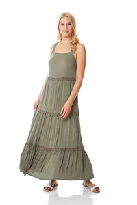 casual tiered maxi dress