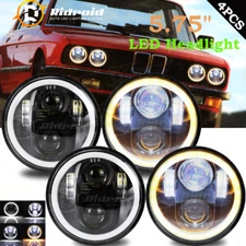 4x For Jaguar XJ6 XJS XJ12 5.75" inch Round LED Headlights DRL High-Low Beam
