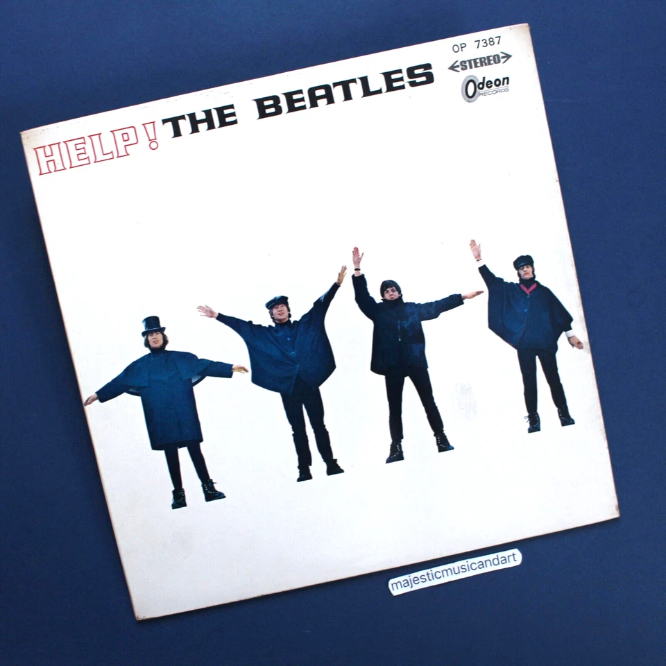 ORIGINAL 1965 RED VINYL THE BEATLES HELP LP GATEFOLD EMI ODEON JOHN LENNON - Image 4 of 4