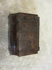 VINTAGE PARK SHERMAN DRESSER HIDDEN SECRET COIN BANK DOLLHOUSE PLASTIC *