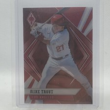 2021 Panini Chronicles Phoenix Baseball Mike Trout Ruby Wave /199