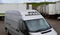 DachträGer Mit Leds FüR Ford Transit MK9 2021+ Front Top Edelstahl 63Mm 1330Mm