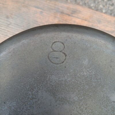 Vintage Lodge Cast Iron Dutch Oven 8 “Snowman” Lower Only No Lid