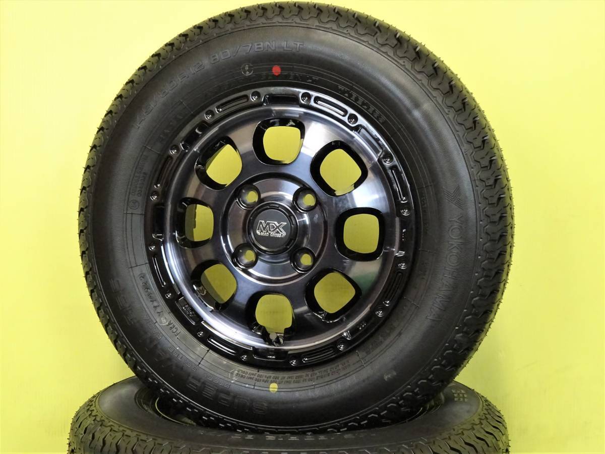JDM MAD CROSS BKC/BK Wheels Yokohama Super Van 355 145/80R12