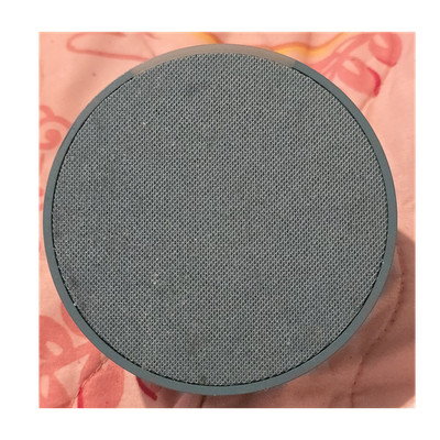 Amazon Echo Pop Smart Speaker Blue Alexa Wi-Fi Voice Search Fabric Semi-Sphere