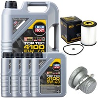 MotoröL Filter Set 5W-40 Liqui Moly 9 Liter + Schraube FüR Mercedes E-Klasse CLK