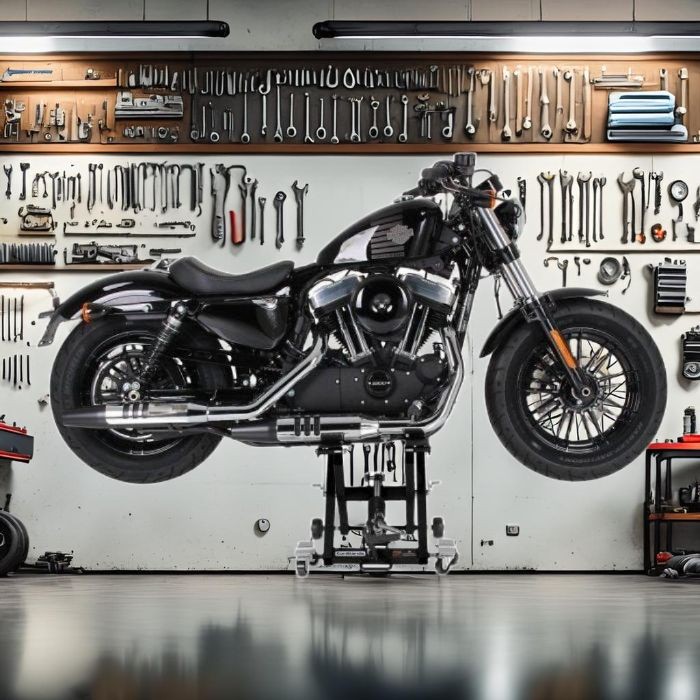 Motorcycle Scissor Lift XL for Cruiser black CB14973