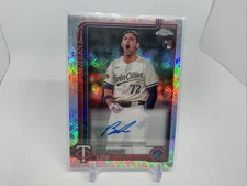 2025 Topps Chrome Logofractor Brooks Lee RC RA-BL Auto Twins Autograph Rookie