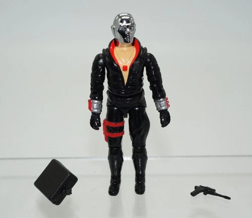 Vintage 1983 GI Joe Destro Enemy Weapons Supplier + All Accessories