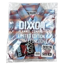 DIXXON Flannel Killswitch Engage Mens MEDIUM Plaid Band Collab Snap Button Shirt