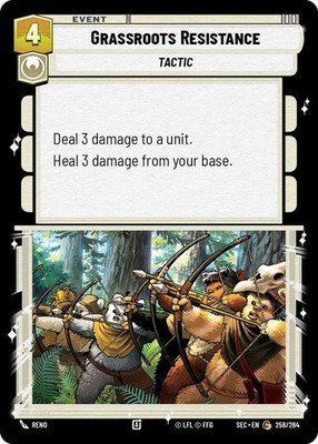 3X-Grassroots Resistance - Foil-SWU06-Secrets of Power-Star Wars Unlimited