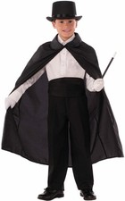 Black 36" Magician's Cape Child Costume Accessory