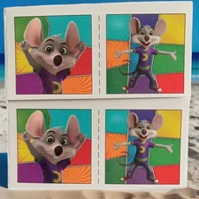 NEW FUN ITEMS Fun Chuck E Cheese Pair Silhouette Tattoo 2 Set Collectors Limited
