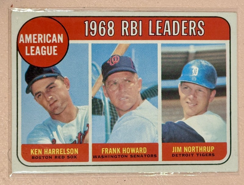 1969 Topps - League Leaders Frank Howard, Ken Harrelson, Jim Northrup #3