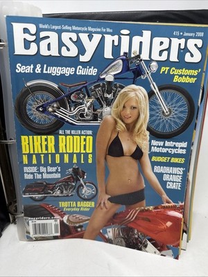 Vintage Lot 12 of EASYRIDERS Magazines 2008 Complete Year David Mann