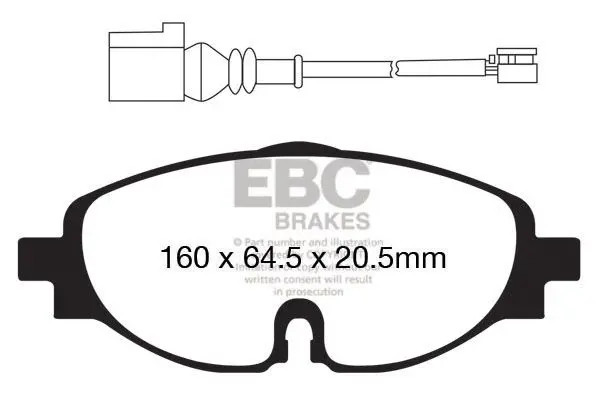 EBC Greenstuff Bremsbeläge DP22150 Vorderachse für Seat Leon ST, Audi A3 Sportba - Bild 3