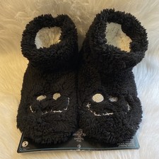 The Nightmare Before Christmas Slippers Black Slip On Disney Size 5 1/2-7 1/2
