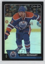 2016-17 O-Pee-Chee Black Rainbow Foil 72/100 Griffin Reinhart #409 3o2