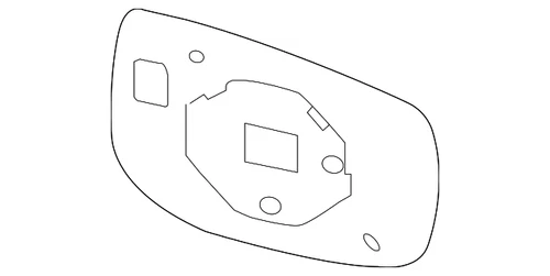 Genuine Subaru Mirror Glass 91039FL110
