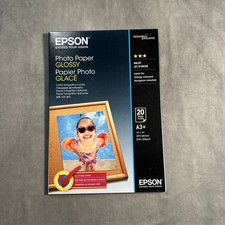 Epson Premium Photo Paper Glossy 13x19 20 Sheets InkJet Printer A3 NEW SEALED