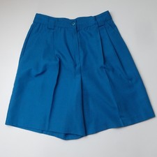 Sag Harbor 80s Shorts Womens 8 28" Pleated High Waist Vintage Blue Medium 90s