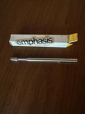 Vintage EMPHASIS Pointer Telescoping 25  Stainless With Pocket Clip JAPAN