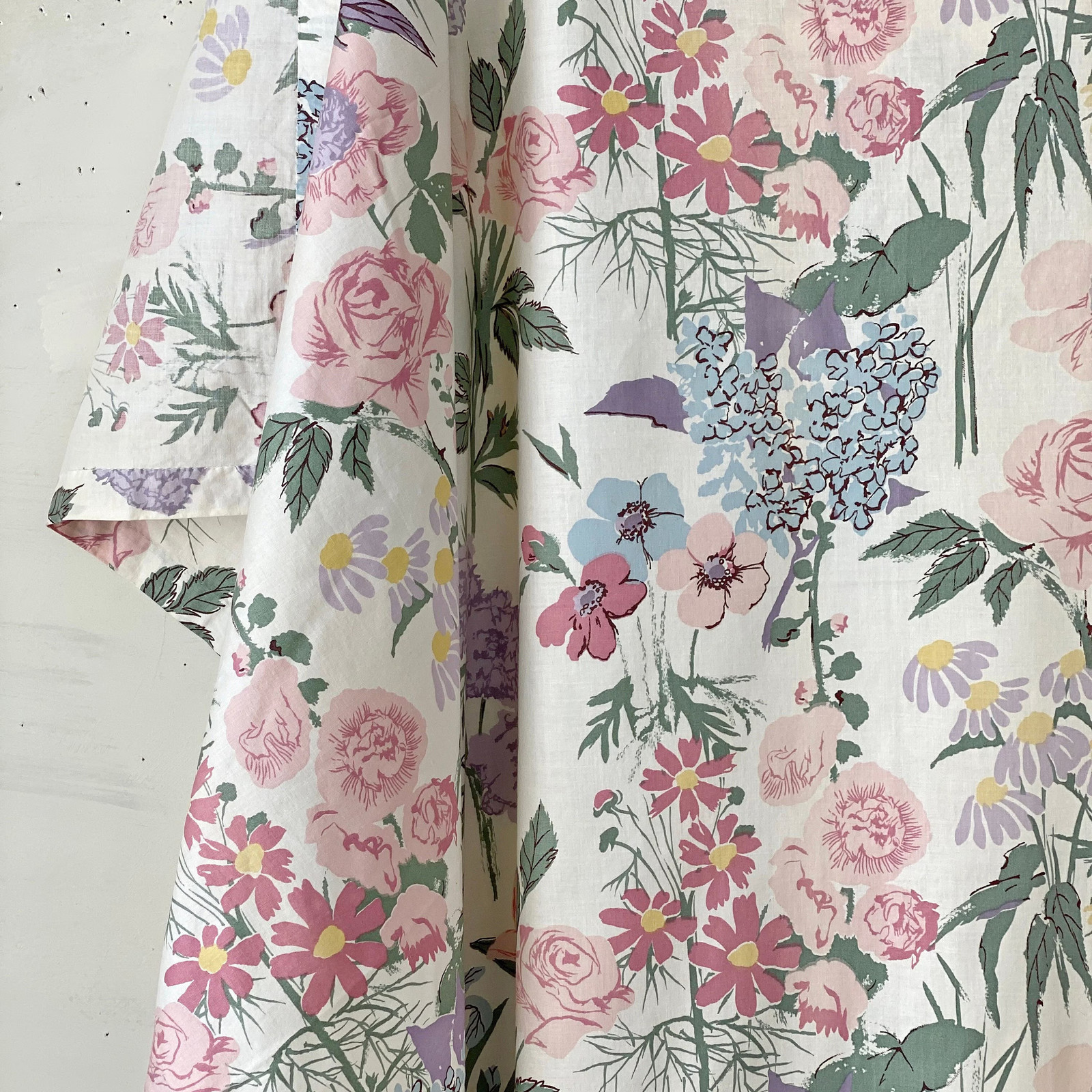Delightful Cottagecore Vintage Cotton Fabric 1940s Historic The Textile Trunk