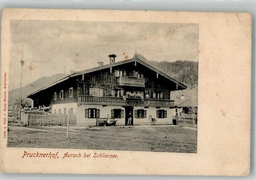 38001628 - 8165 Aurach Gasthaus Pensione Brucknerhof Miesbach LKR 1913 - Foto 1 di 2